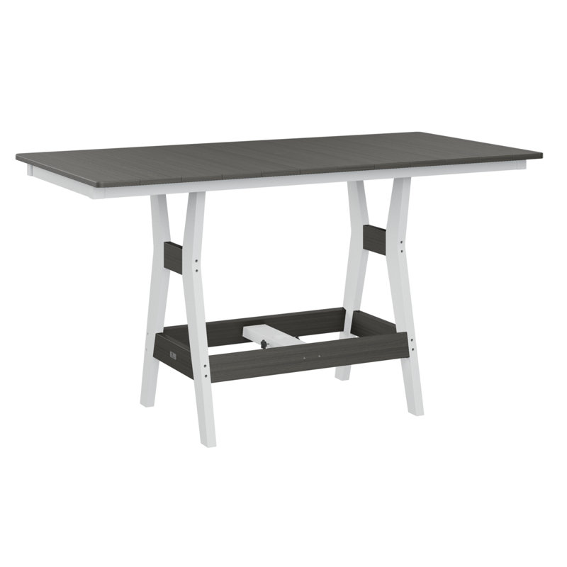 Table rectangulaire à hauteur de comptoir Camden, H 35,5 po x l 66 po x P 33 po, Gris côtier