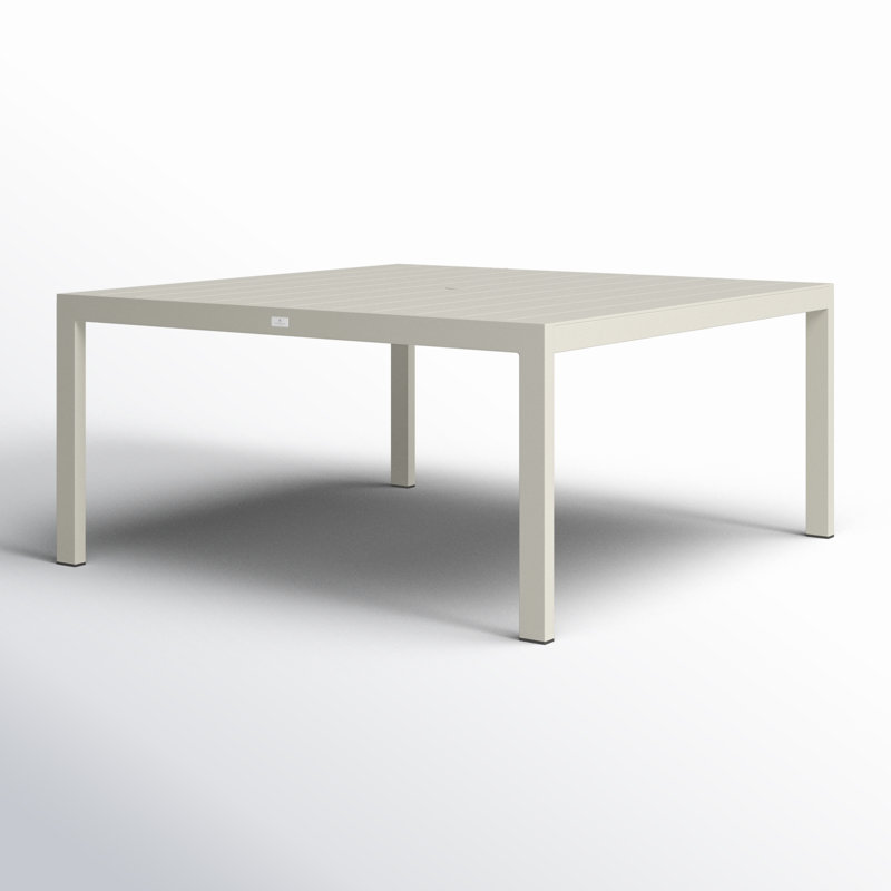 Caya Aluminum Outdoor Dining Table, 29.5" H x 63" L x 63" W