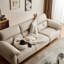 Coussin de canapé modulaire en similicuir beige Fourseat-281653049