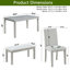 Table de salle à manger en bois rectangulaire avec banc, table de cuisine avec petit banc, table de salle à manger pour personne-121052430