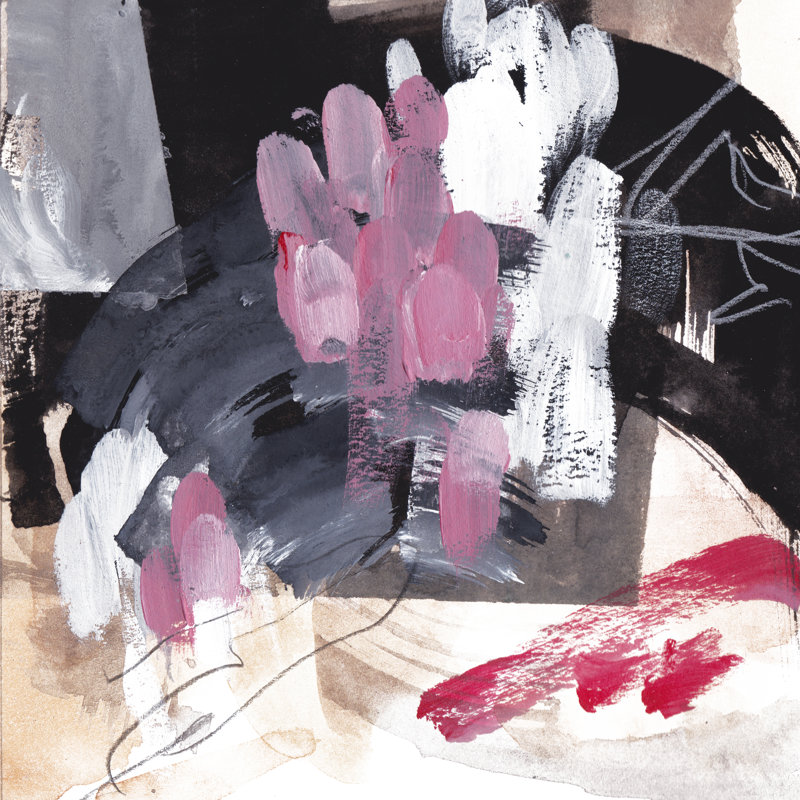 Holding Fire IV by Melissa Wang - Wrapped Canvas Painting, 30cm H x 30cm W