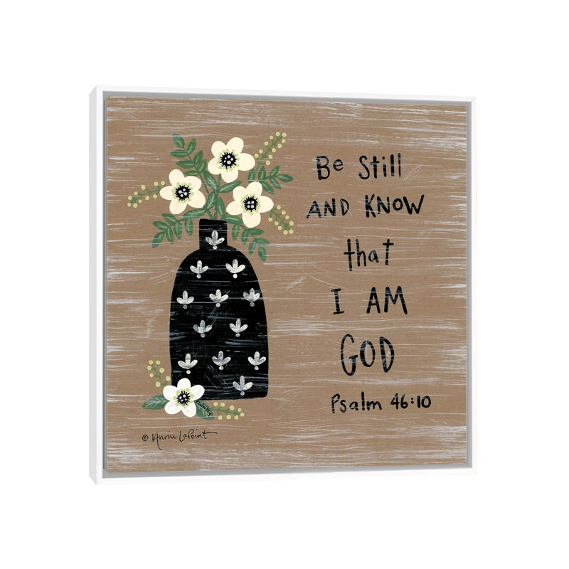 Joyful Wishes by Annie LaPoint - Print on Canvas, White Floater Frame, 45.72 cm H x 45.72 cm W