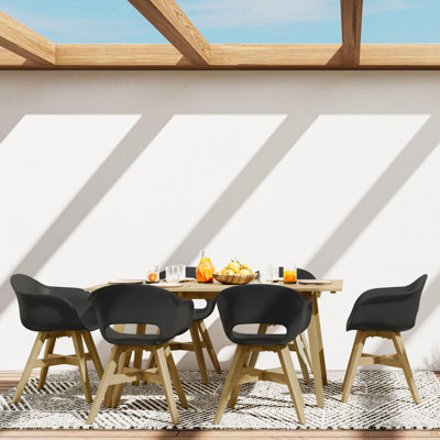 Kona - Table de salle à manger d'extérieur - Teck clair