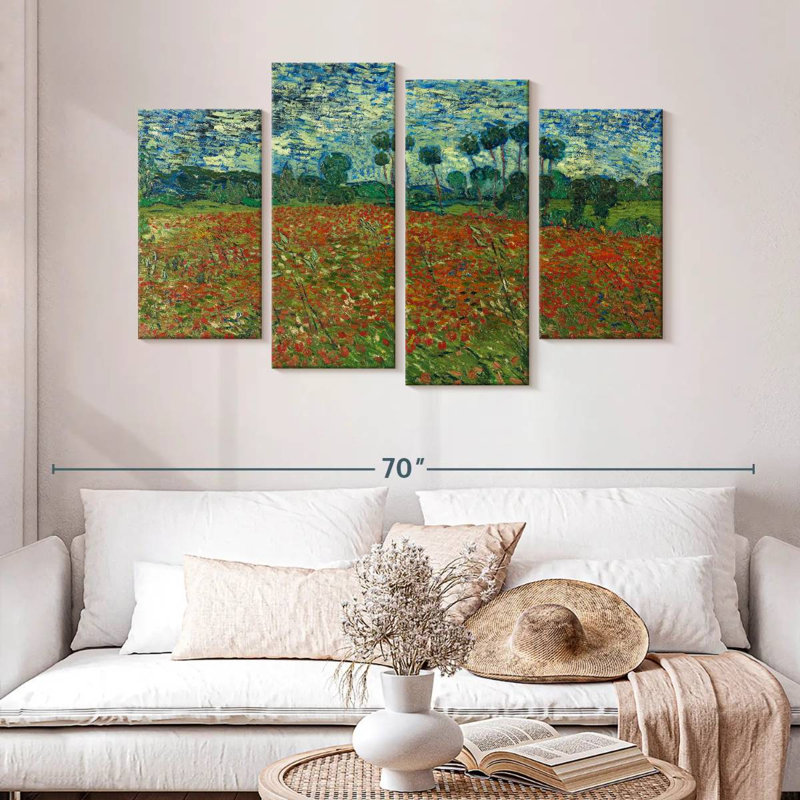 Champ de coquelicots Alvord 1890, H 32 po x l 52 po