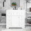 Meuble-lavabo simple autoportant 36 po avec plateau en céramique Matie-1940391281