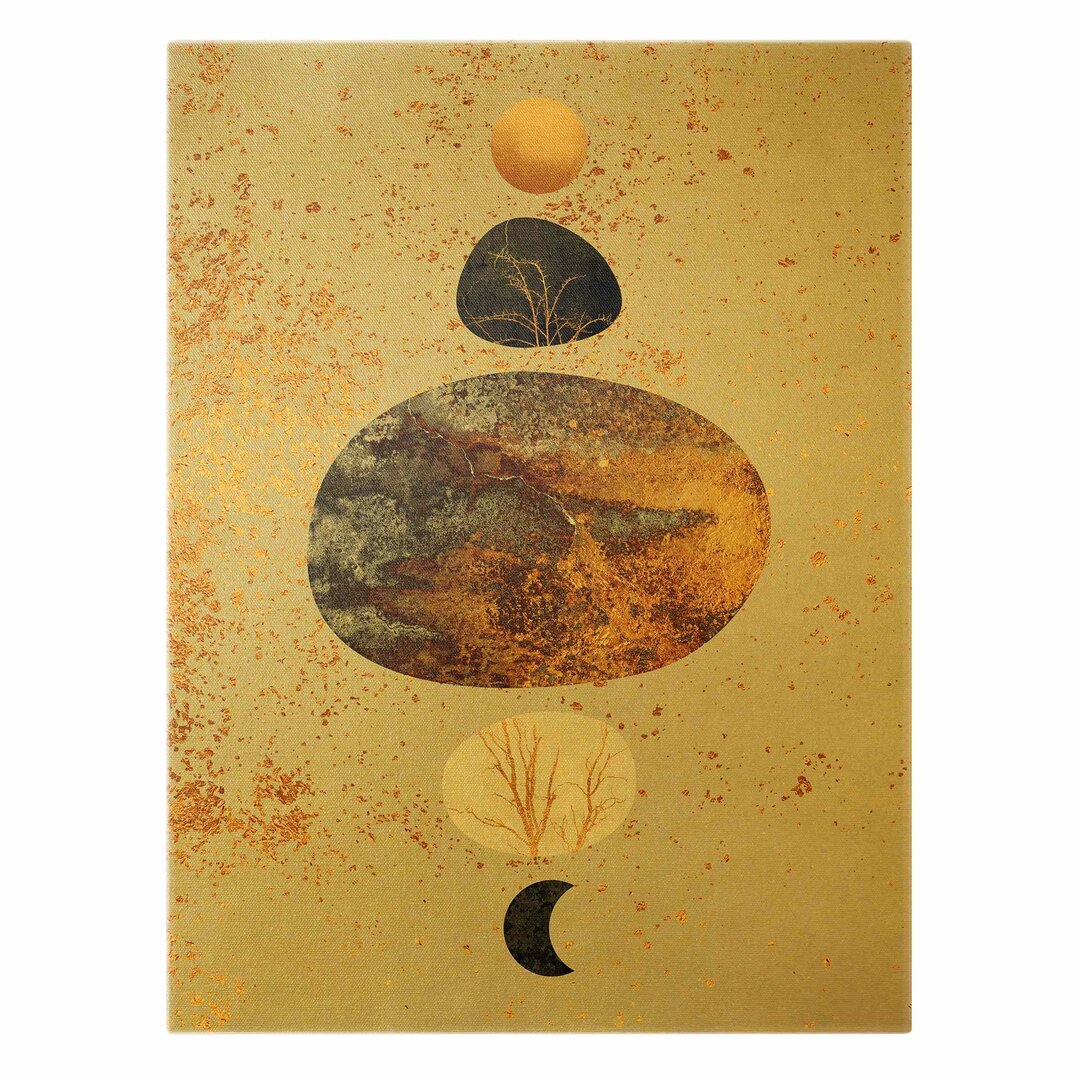 Leinwandbild Sonne Und Mond Scheinen von Elisabeth Fredriksson