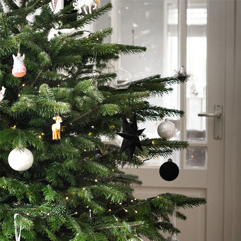 Arbre de Noël artificiel vert 6 pi 6 po avec 300 lumières DEL