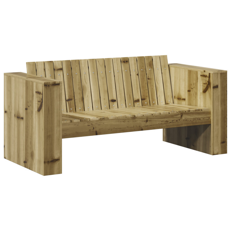 134cm Wide Patio Sofa, Brown
