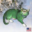Ornement en bois pour chat grand émeraude