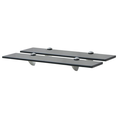 2 Piece Glass Floating Shelf