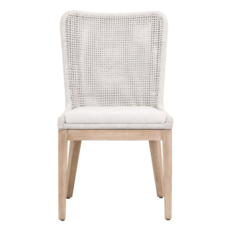 Dorey 19.75'' H Polypropylene / Olefin Upholstered Mahogany Side Chair