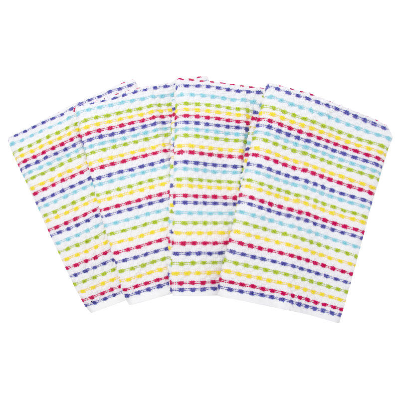 RITZ Cotton Pebble Bar Mop Towels, Summer