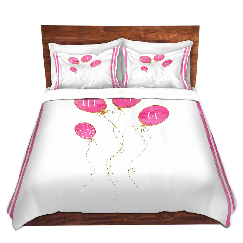 Ensemble de housse de couette let it go stripe, 1 housse simple + 1 taie standard