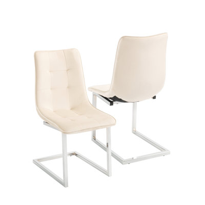 Wadley 46 cm H Velvet Cantilever Chair