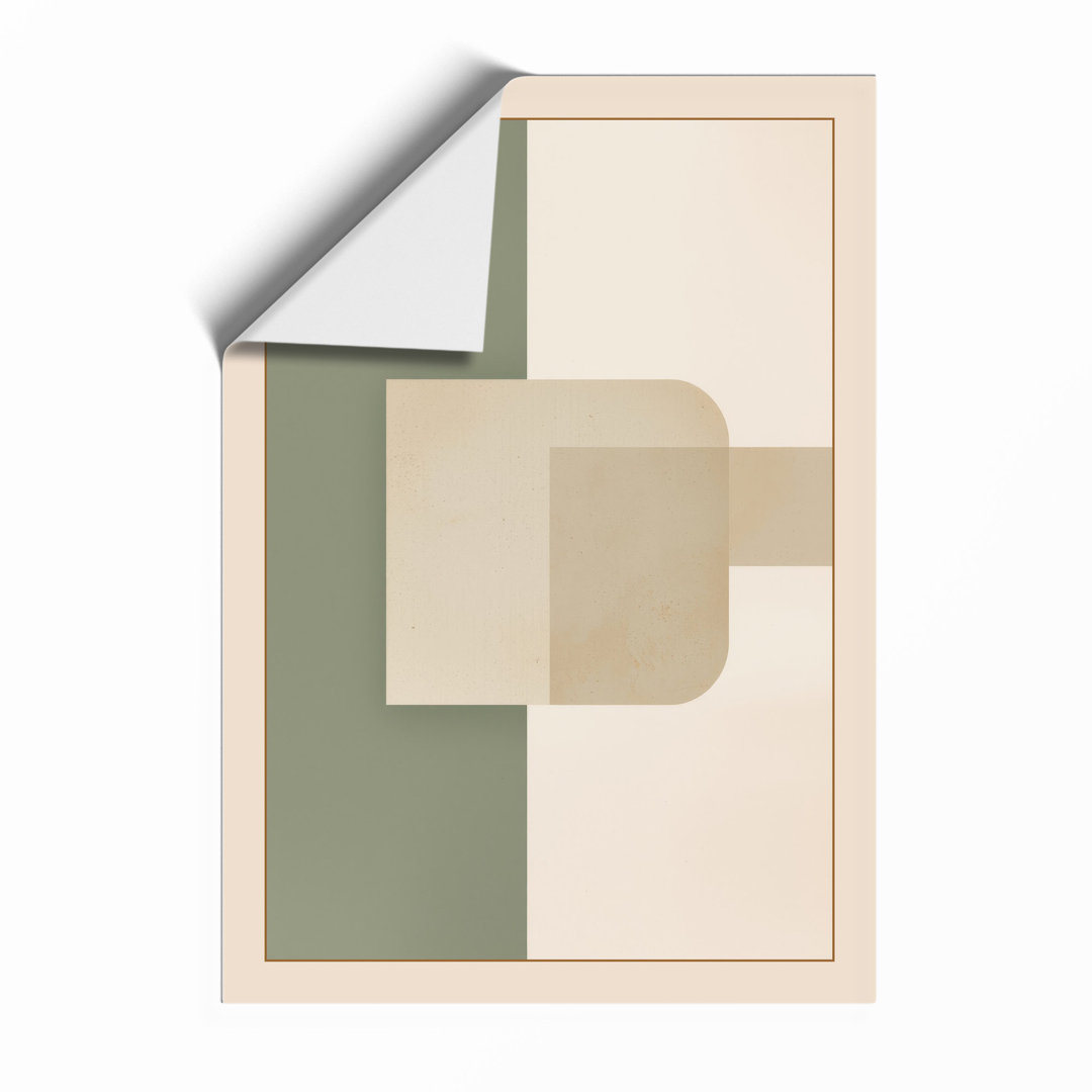 Neutral Geometry Minimalist Framed Art Print