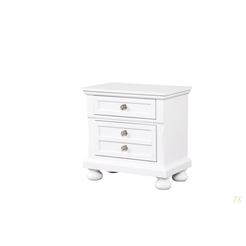 Table de chevet Meade, Blanc