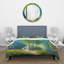 Three Vibrant Trees By The River - Ensemble de housse de couette Lake House - Microfibre de polyester-66388412