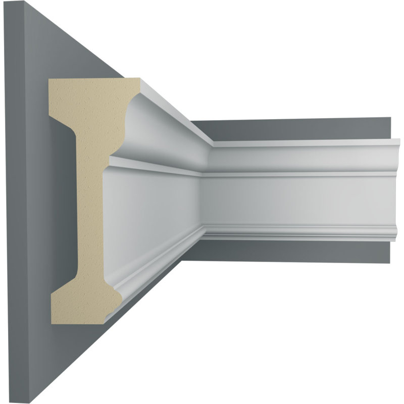 Holmdel Primed Polyurethane Crown Moulding Set of 2
