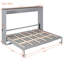 Grand lit escamotable mural et USB-679603164