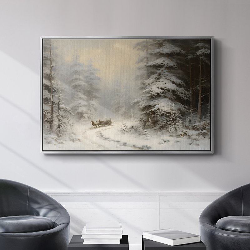 Vintage Landscape -DCCCXIX Framed Gallery Wrapped Canvas, H 17 po x l 25 po