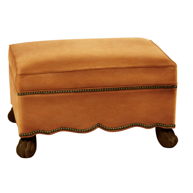 Ottoman, Performance Twill Natural, Brushy Bayou