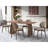 Hadasa Walnut Finish Dining Table