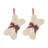 2pk 12.50"L Bone Shape Hooked Stocking