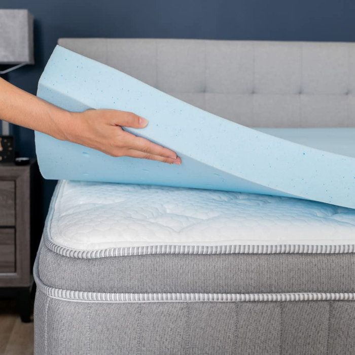 GhostBed 3'' Memory Foam Mattress Topper | Wayfair