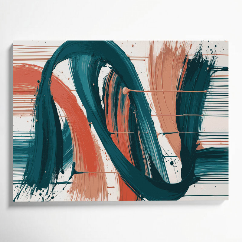 Art mural sur toile Lyrical Abstraction 56, H 16 po x l 20 po