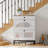 Shoe Storage Cabinet with 2 Flip Drawer & Top Drawer, Adjustable Shoe Rack for Entryway-1608414404