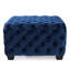 Velours bleu marine, intérieur moderne à boutons, 29,26 po x 29,26 po x 17,84 po-588557785
