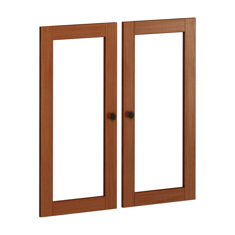 Ensemble de garde-manger modulaire 100% bois massif Bryanty, Moka