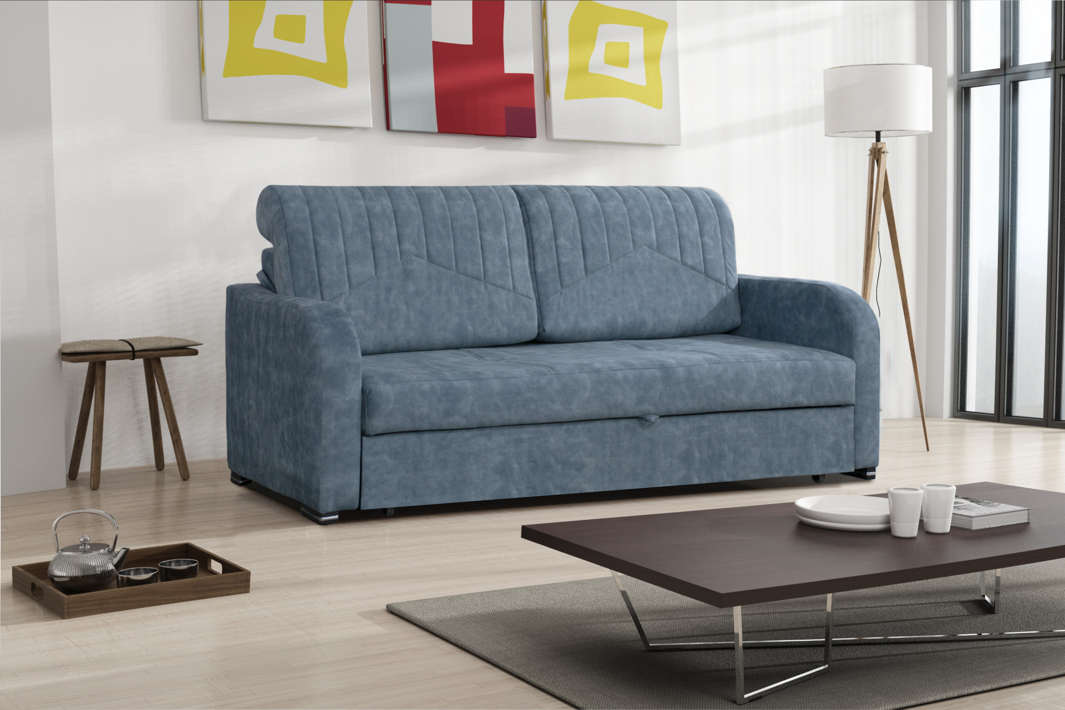 Skyler Design 74'' Square Arm Sofa Bed - Wayfair Canada