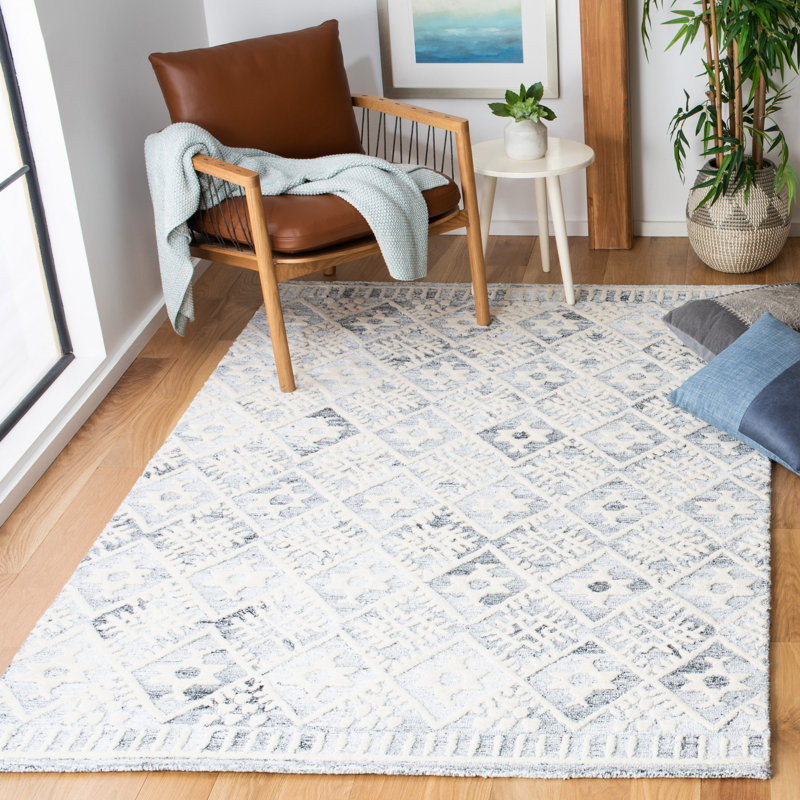 Roslyn Hand Tufted Performance Geometric Rug, Rectangle 9' x 12'