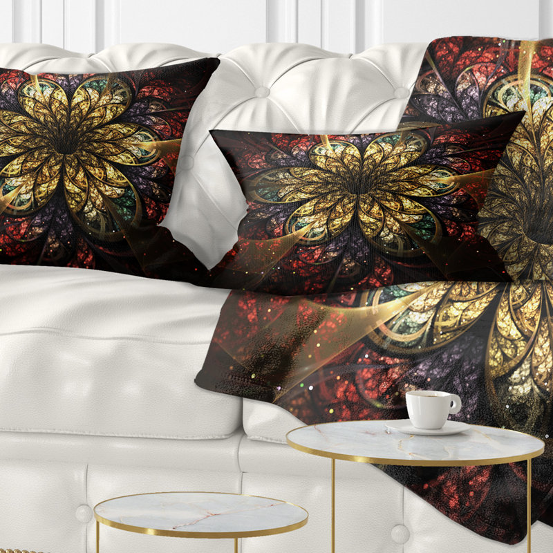 Coussin lombaire en fleur d’art digitale