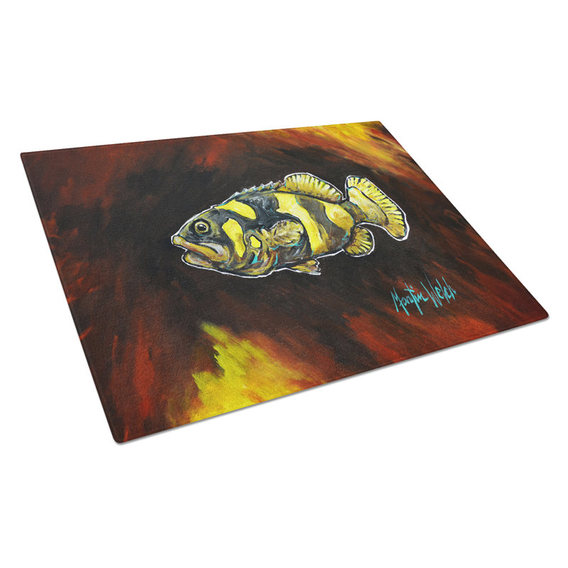 Bumblebee Fish Glass Cutting Board
