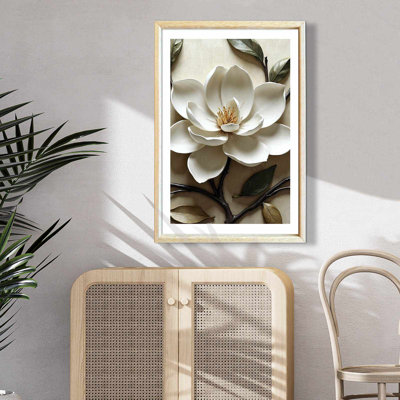 Elegant Decorative Framed MDF Painting, 16.5 x 24.4 inches | 100% Solid Wood Frame (Thickness: 0.8 inches), UV Printed Artwork on 100% MDF (Thickness: 0.1 inches) | Perfect for Home Decor, Living Room & Office