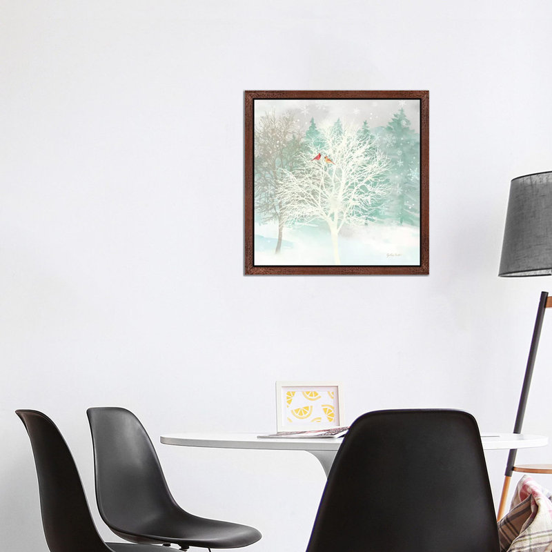 Winter Wonder I by Cynthia Coulter - Print on Canvas, 93.98 cm H x 93.98 cm W, Brown Floater Framed