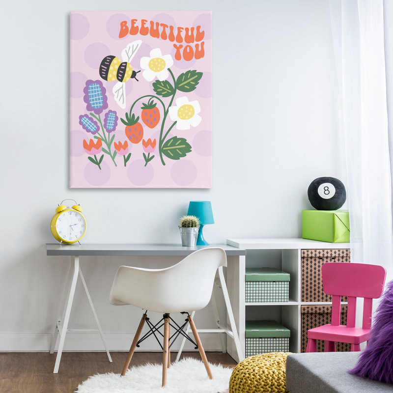 Toile d'abeille Beeuitorable You Uplifting, design par Jilly Jack Designs, H 48 po x l 36 po