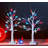 2 Pack 24 Inch Lighted Artificial Birch Tree