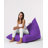 Original Purple Garden Bean Bag Chair, 57.1 x 13.8 x 35.4 inches | 100% Waterproof Polyester, Filled with Recycled Styrofoam Bead Foam (EPS) | Maximum Weight Capacity: 440 lbs, Perfect for Modern Outdoor Entertainment-421600995
