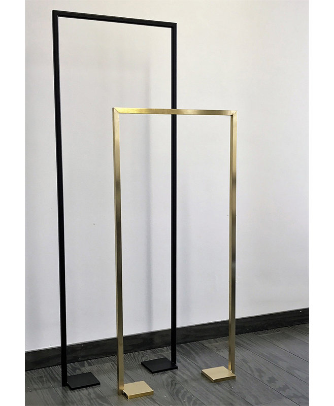 Linea 1 Towel Stand, Matte Black, 55.13" H x 19.75" L x 4" W