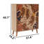 Commode décorative avec 4 armoires et pieds en bois