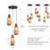 Luminaire suspendu en rotin 3 lumières Camesha