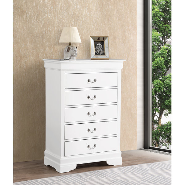 Louis Phillipe 4 Drawer Chest (Cherry) by Glory Furniture