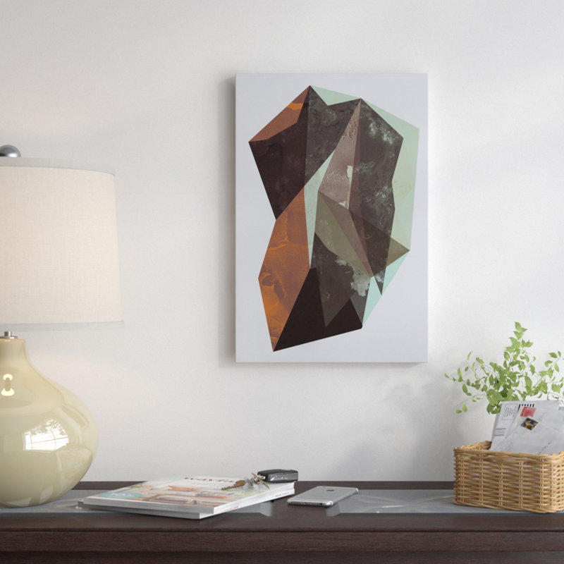 « rock », impression sur toile tendue, H 40 po x l 26 po x P 1,5 po, Pas de tapis, Toile tendue