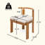 Ensemble de salle à manger sans accoudoirs pour terrasse 7 pièces (chaise sans accoudoirs 6 pièces et table de salle à manger 1 pièce)