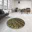 Tapis vert/brun à motifs-1211776133