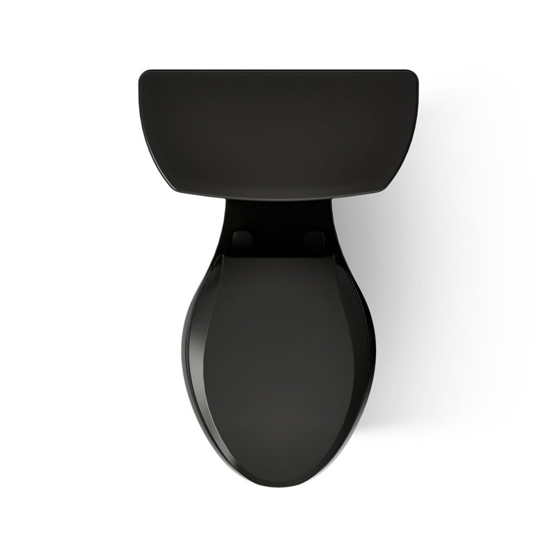 Highline™ 1.6 GPF Elongated Two-Piece Toilet, Black, Left-Hand