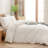 BESTOUCH Duvet Cover Set 100% Washed Cotton Linen Feel Lightweight-114869420-114986045